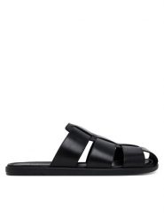 Aldo Klapki Marais 13963701 Czarny. Czarne klapki męskie Aldo, bez wzorów, ze skóry, bez zapięcia. Za 259.99 zł.