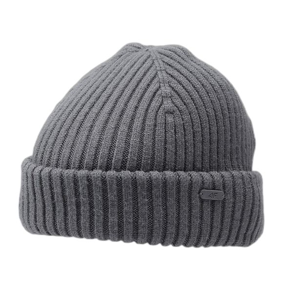 Czapka Męskia 4F. Szare czapki damskie 4F, bez wzorów. Za 66.99 zł.