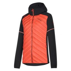 Kurtka damska La Sportiva Koro. Czarne kurtki sportowe damskie La Sportiva, l, bez wzorów, z elastanu, bez ramiączek, bez kaptura, do biegania, primaloft. Za 839.00 zł.