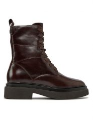 Gant Trzewiki Zandrin Mid Boot 27541381 Brązowy. Brązowe botki damskie GANT, bez wzorów, ze skóry, bez obcasa, na płaskiej podeszwie, bez zapięcia. Za 1,019.00 zł.