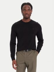 Calvin Klein Sweter LV04LB305G Czarny Regular Fit. Czarne swetry męskie Calvin Klein, m, bez wzorów, z wełny, bez kołnierzyka, bez ramiączek. Za 519.99 zł.