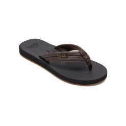 Sandały dla Mężczyzn CARVER SQUISH. Brązowe sandały męskie Quiksilver, bez wzorów, z gumy, bez zapięcia. Za 139.99 zł.