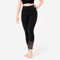 Legginsy do tańca nowoczesnego damskie Starever wysoki stan. Białe legginsy damskie STAREVER, bez wzorów, z elastanu. W wyprzedaży za 59.99 zł.