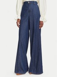 Marella Jeansy 2623186124 Niebieski Wide Leg. Niebieskie jeansy damskie Marella, bez wzorów, z bawełny. Za 719.99 zł.