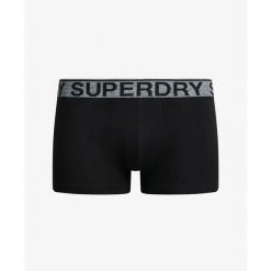 Bokserki z bawełny organicznej Superdry (x3). Czarne bokserki męskie Superdry, bez wzorów, z bawełny. Za 176.25 zł.