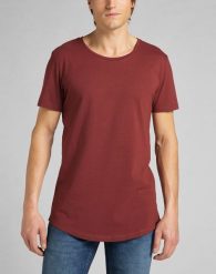 LEE SHAPED TEE MĘSKI T-SHIRT KOSZULKA FIRED BRICK L62JEPTM 112140416. T-shirty męskie Lee, l, bez wzorów, bez kołnierzyka, bez ramiączek. Za 69.99 zł.