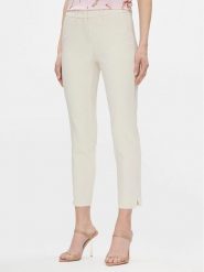 Marella Spodnie materiałowe Macario 2413131031200 Écru Regular Fit. Spodnie materiałowe damskie Marella, bez wzorów, z bawełny. Za 489.99 zł.