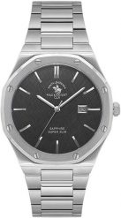 Zegarek męski Santa Barbara Rocket Polo Club SB.1.10673-2 srebrny. Szare zegarki męskie Santa Barbara Rocket Polo Club, bez wzorów, srebrne. Za 640.00 zł.