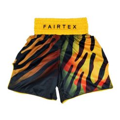 Spodenki bokserskie Fairtex Boxing BT2002 "Tiger". Żółte szorty damskie FAIRTEX, bez wzorów, sportowe. Za 279.99 zł.