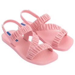 Sandały plażowe damskie Ipanema Go Fever Fem. Czerwone sandały damskie Ipanema, bez wzorów, bez obcasa, bez zapięcia. Za 67.99 zł.