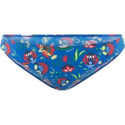 Figi bikini bonprix niebieski z nadrukiem. Niebieskie bikini bonprix, z aplikacjami. Za 21.99 zł.