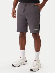 Guess Szorty materiałowe Z4RD04 KB3P2 Szary Regular Fit. Szare szorty męskie Guess, z aplikacjami, z bawełny. Za 299.99 zł.