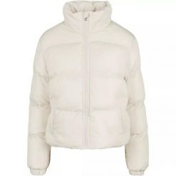 Krótka Kurtka Puchowa Damska Peached. Brązowe kurtki sportowe damskie Urban Classics, xl, bez wzorów, z puchu, bez ramiączek, bez kaptura, trekkingowe. Za 290.99 zł.