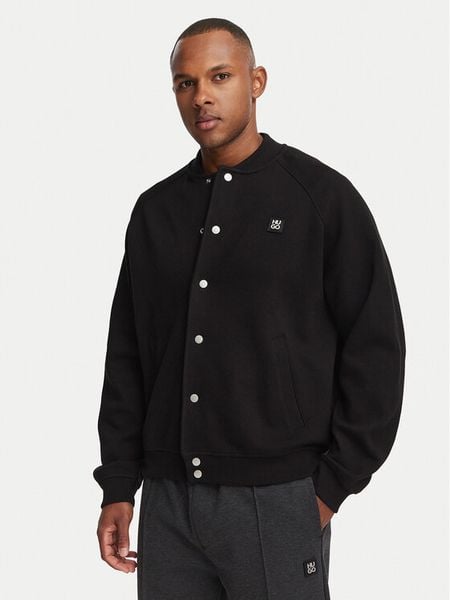 HUGO Kurtka bomber Dabin 50563037 Czarny Oversize. Czarne kurtki męskie Hugo, m, bez wzorów, z bawełny, bez kaptura. Za 679.99 zł.