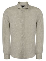 JOOP! Koszula Pai-W 30102661 Zielony jasny Regular Fit. Zielone koszule męskie JOOP!, m, bez wzorów, ze lnu, bez kołnierzyka, bez ramiączek. Za 499.99 zł.