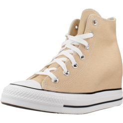 Buty CONVERSE CHUCK TAYLOR ALL STAR WEDGE Pomarańczowy. Brązowe obuwie sportowe damskie Converse, bez wzorów, z tkaniny, bez zapięcia. Za 369.99 zł.