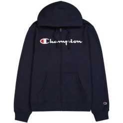 Męska Rozpinana Bluza Z Kapturem. Czarne bluzy męskie Champion, l, bez wzorów, z kapturem. Za 359.99 zł.