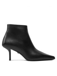 Max Mara Botki Mmbootie 24247960116 Czarny. Czarne botki damskie Max Mara, bez wzorów, ze skóry, bez obcasa, na szpilce, bez zapięcia. Za 3,199.00 zł.