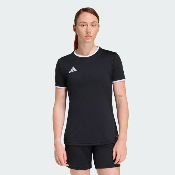 Koszulka Entrada26. Białe bluzki damskie Adidas, bez wzorów, sportowe, bez kołnierzyka, bez ramiączek. Za 79.95 zł.