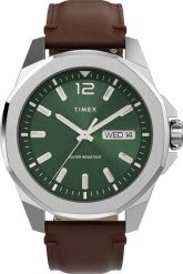 Zegarek Timex Zegarek męski Timex TW2W14000 brązowy. Brązowe zegarki męskie Timex, bez wzorów. Za 404.00 zł.