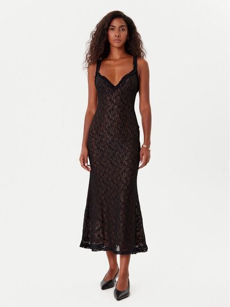 Bardot Sukienka koktajlowa Alegra Stretch Lace 59964DB Czarny Regular Fit. Czarne sukienki damskie Bardot, bez wzorów, z syntetyku, wizytowe, bez kołnierzyka, bez ramiączek. Za 419.99 zł.