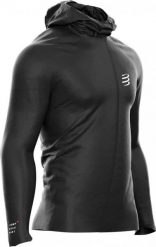 Kurtka do biegania męska Compressport Hurricane Waterproof 10/10 Jacket. Czarne kurtki męskie Compressport, m, bez wzorów, z materiału, z kapturem, do biegania. Za 807.40 zł.