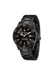 Maserati Zegarek Competizione Diver R8853100035 Czarny. Czarne, analogowe zegarki męskie maserati, bez wzorów. Za 1,109.00 zł.