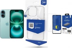 Smartfon Apple iPhone 16 256GB Teal (MYEJ3) + FlexibleGlass + Etui MagCase. Smartfony Apple. Za 4,164.00 zł.