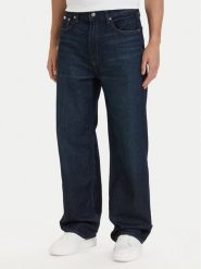 Calvin Klein Jeansy LV04RG785G Granatowy Baggy Fit. Niebieskie jeansy męskie Calvin Klein, z bawełny. Za 409.99 zł.