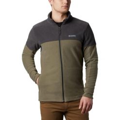 Polarowy sweter męski Columbia Basin Trail III Full Zip. Zielone swetry męskie Columbia, na zimę, m, bez wzorów, z polaru, sportowe, bez kołnierzyka, bez ramiączek. Za 244.50 zł.