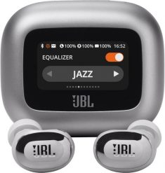 Słuchawki JBL Live Flex 3 srebrne (JBLLIVEBUDS3SIL). Szare słuchawki bezprzewodowe JBL. Za 612.00 zł.