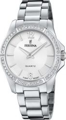Zegarek Festina Zegarek damski Festina F20593-1 srebrny. Szare zegarki damskie Festina, srebrne. Za 452.99 zł.