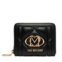 Portfel LOVE MOSCHINO. Czarne portfele damskie Love Moschino. Za 459.99 zł.