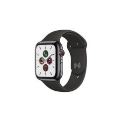 Smartwatch Apple Watch Series 5 GPS + Cellular, 44mm Space Black Stainless Steel Case with Black Sport Band - S/M & M/L. Czarne zegarki smartwatch Apple, z aplikacjami. Za 3,549.00 zł.