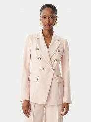 Maryley Marynarka 26EB139/43PY Różowy jasny Regular Fit. Czerwone marynarki i żakiety damskie Maryley, bez wzorów, z syntetyku, bez kołnierzyka, bez ramiączek. Za 579.99 zł.