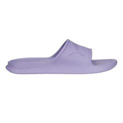Klapki basenowe damskie Puma Popcat 20 Injex. Fioletowe klapki damskie Puma, bez wzorów, z materiału, z otwartym noskiem, bez obcasa, na obcasie, bez zapięcia. Za 151.15 zł.