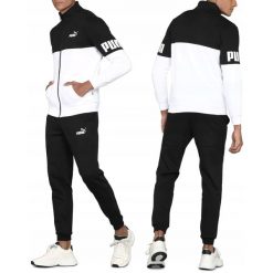 Męski dres sportowy bawełniany Puma Power. Czarne komplety dresowe męskie Puma, m, bez wzorów, z bawełny. Za 189.00 zł.