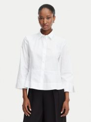 HUGO Koszula Embrella 50562961 Biały Slim Fit. Białe koszule damskie Hugo, bez wzorów, z bawełny, bez kołnierzyka, bez ramiączek. Za 639.99 zł.