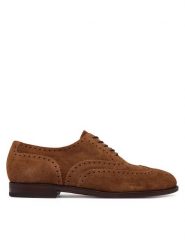 Polo Ralph Lauren Półbuty Owen Wingtip 811P15884002 Brązowy jasny. Brązowe buty wizytowe męskie Polo Ralph Lauren, bez wzorów, ze skóry, bez obcasa, bez zapięcia. Za 989.99 zł.