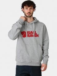 Sweter męski Fjallraven Logo. Szare swetry męskie Fjällräven, m, bez wzorów, z bawełny, eleganckie, bez kołnierzyka, bez ramiączek. Za 669.00 zł.