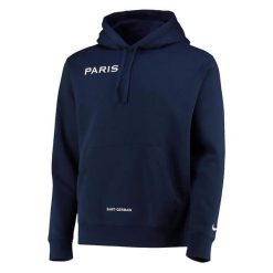 Męska Bluza Z Kapturem PSG. Niebieskie bluzy męskie Nike, m, bez wzorów, bez ramiączek, z kapturem. Za 253.99 zł.