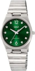 Zegarek damski QQ Q84B-004P CYRKONIE srebrny. Szare zegarki damskie Q&Q, srebrne. Za 179.00 zł.