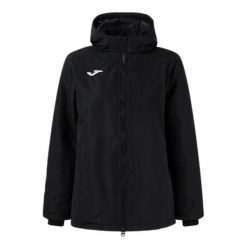 Kurtka z kapturem damska Joma Trivor II. Czarne kurtki sportowe damskie Joma, xl, bez wzorów, z materiału, bez ramiączek, z kapturem. Za 353.50 zł.