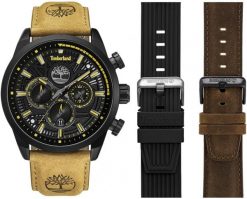 Zegarek męski Timberland TBL.TDWGQ00949X0 brązowy. Brązowe zegarki męskie Timberland, bez wzorów. Za 979.00 zł.