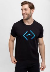 T-shirt z logo T-FLUO. Białe t-shirty męskie Volcano, l, bez wzorów, z bawełny, bez kołnierzyka, bez ramiączek. Za 59.99 zł.