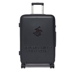 Walizka średnia Beverly Hills Polo Club. Niebieskie walizki damskie Beverly Hills Polo Club, bez wzorów, średnie. Za 359.99 zł.