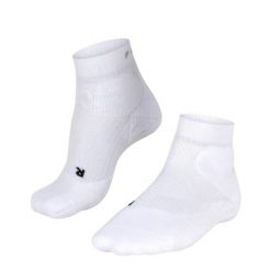 Skarpety sportowe Falke. Białe skarpetki damskie Falke, bez wzorów, z materiału. Za 279.99 zł.