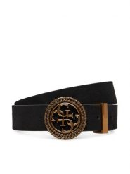 Guess Pasek Damski W5BZ11 L0491 Czarny. Czarne paski damskie Guess, z aplikacjami, ze skóry. Za 169.99 zł.