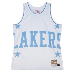 Koszulka Los Angeles Lakers Blown Out Fashion. Białe bluzki damskie Mitchell & Ness, bez wzorów, sportowe, bez kołnierzyka, bez ramiączek. Za 350.00 zł.