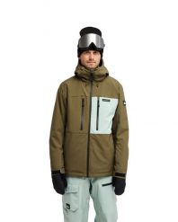 Kurtka śniegowa techniczna dla Mężczyzn SYCAMORE 20K Zielony. Zielone kurtki męskie Quiksilver, l, bez wzorów, z materiału, bez kaptura. Za 1,079.99 zł.